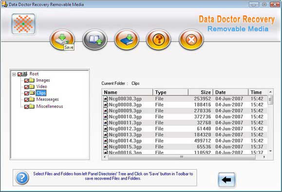 Data Doctor Recovery Removable media screen shot