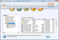 Pen drive data recovery software screenshot