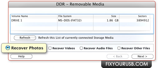 Data Doctor Recovery Removable Media for Mac